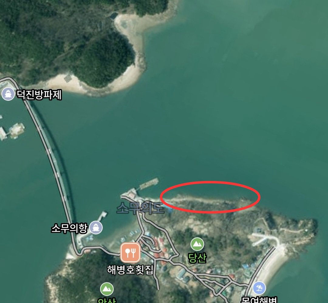 소무의도 진입 위치 지도