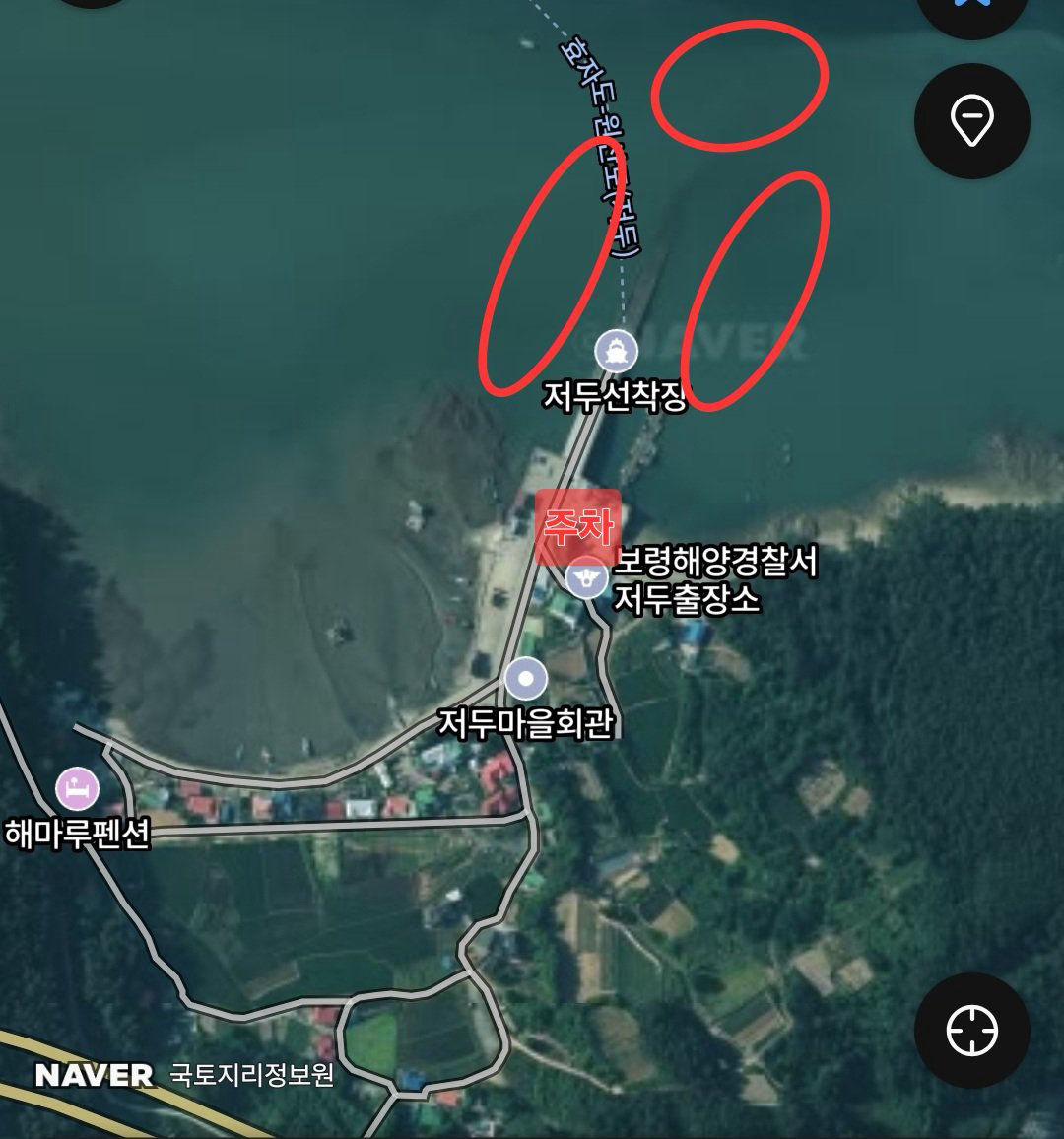 저두항 진입 위치 지도